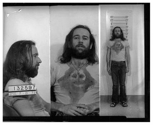 George Carlin, mug shot, seven dirty words, 1972, obscenity